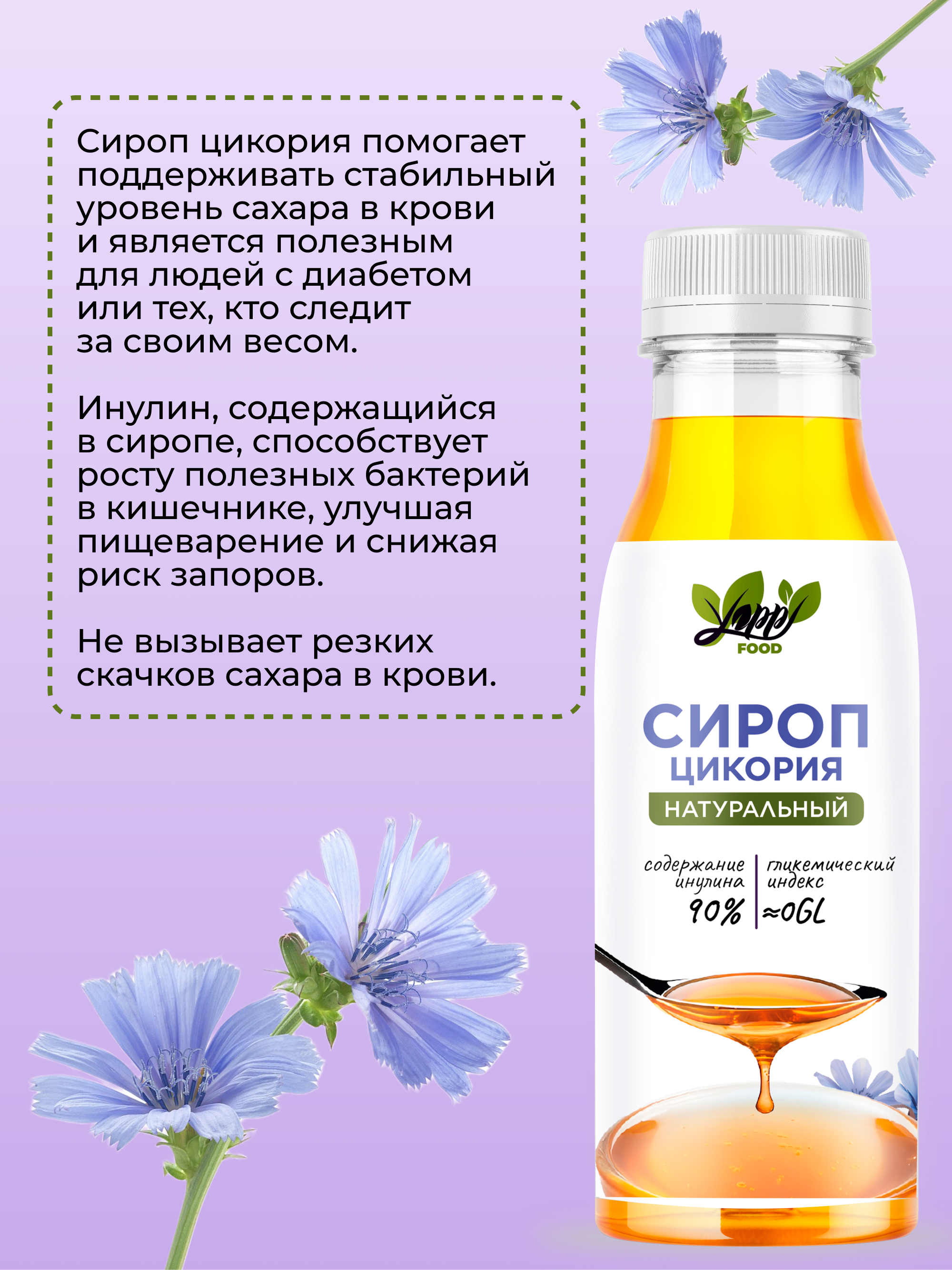 Сироп инулина цикория, 450 г
