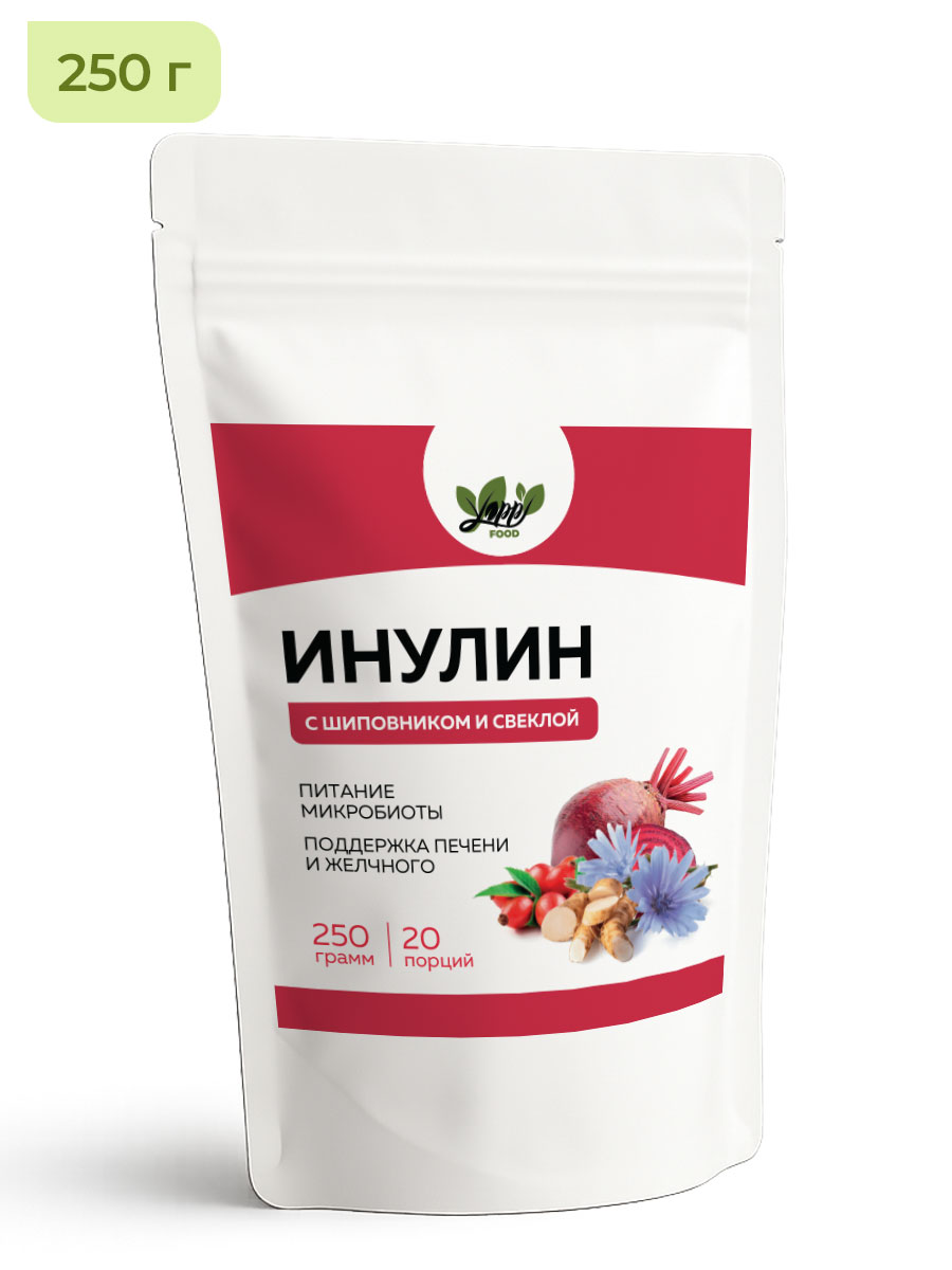 Натуральный пребиотик инулин (порошок) с шиповником, 250 г