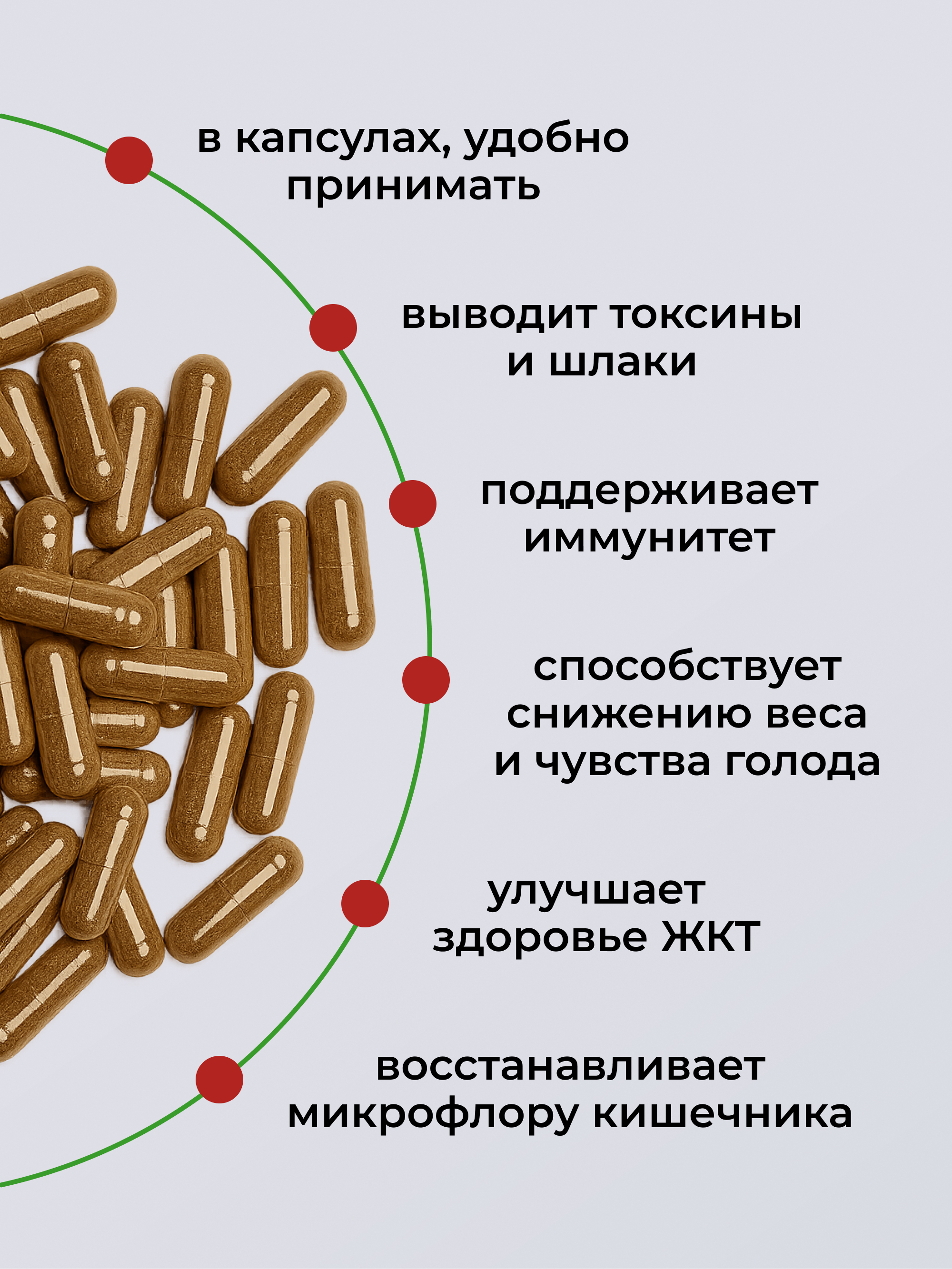Конопляная клетчатка в капсулах, 120 шт