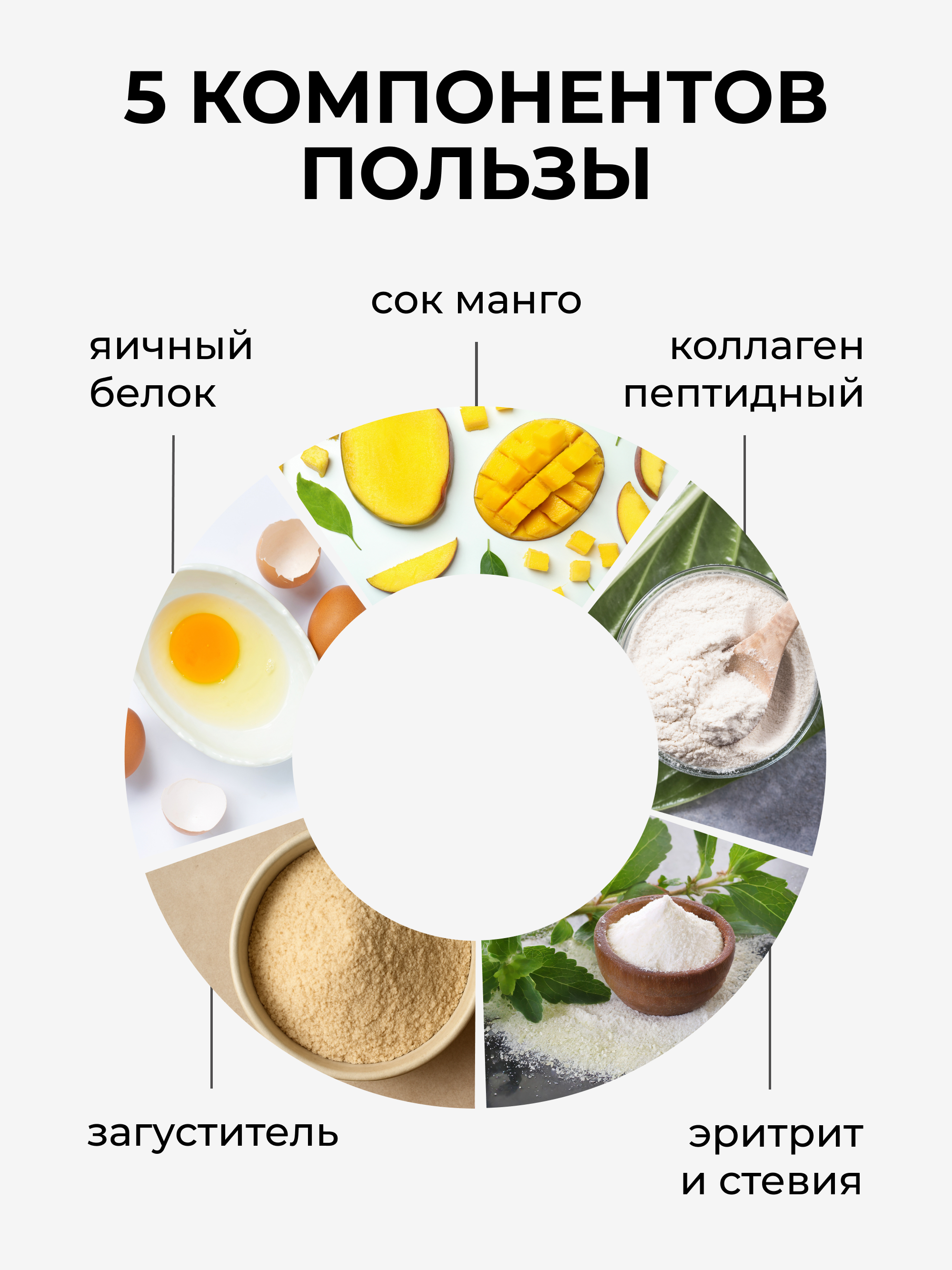 Яичный протеин с манго, 250 г