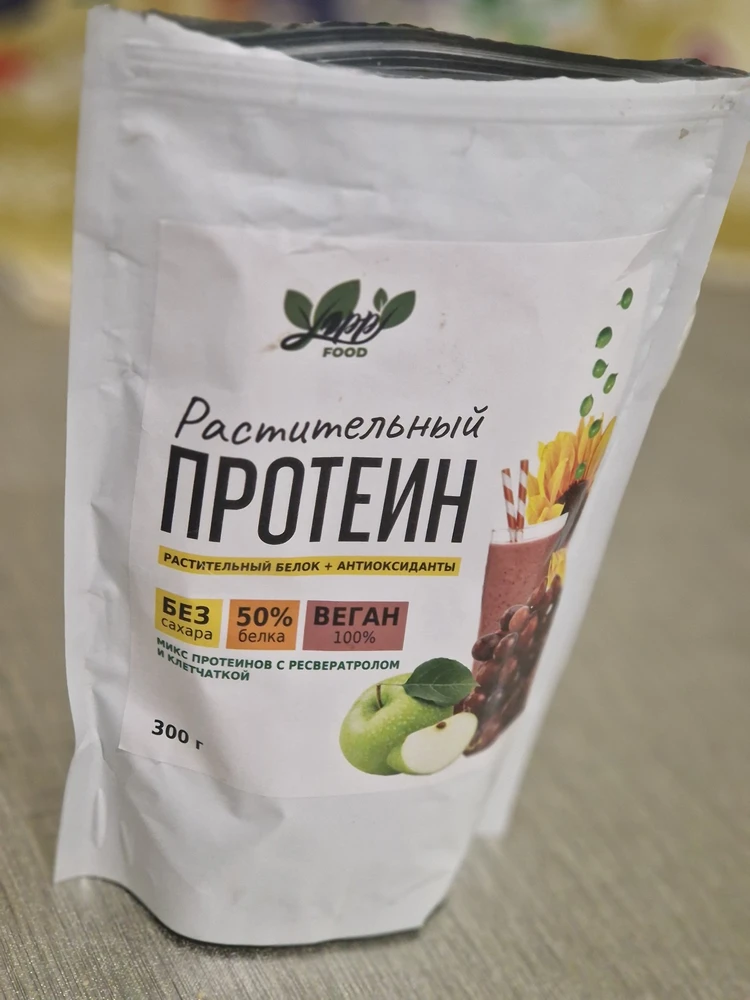 Комплексный растительный протеин с ресвератролом и яблоком — Елена