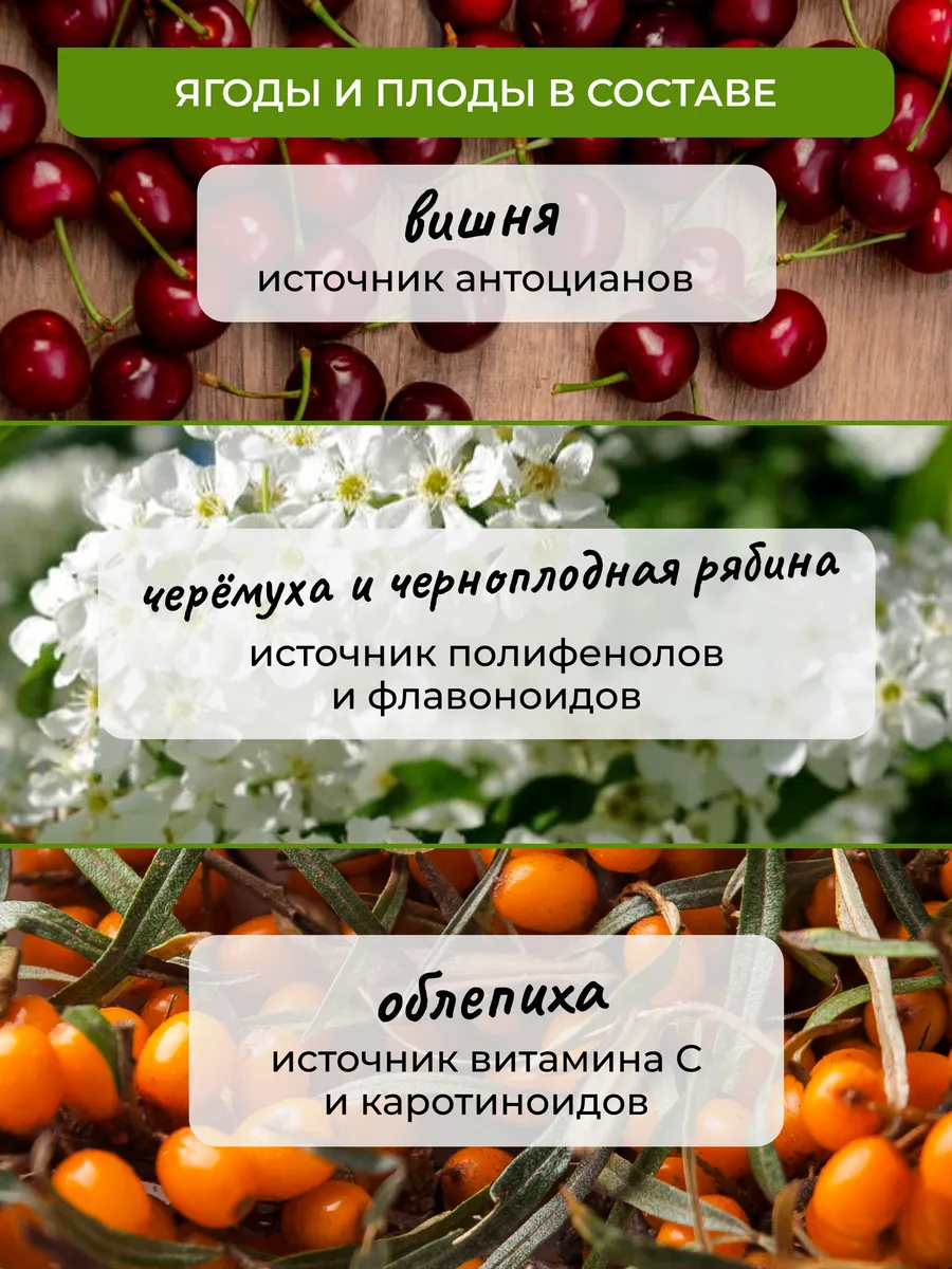 Кисель с псиллиумом ассорти: облепиха, вишня, черёмуха, 9 саше по 10 г