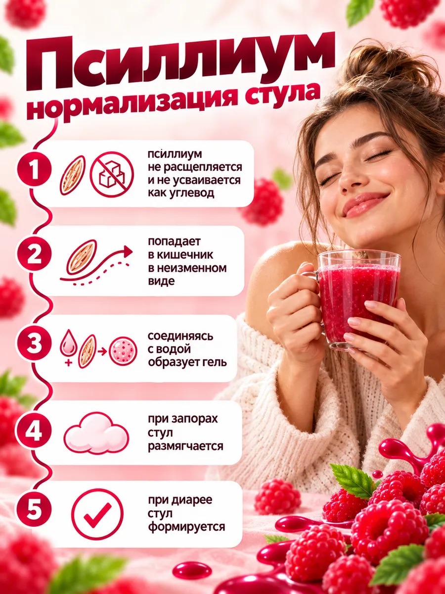 Кисель с малиной, 250 г